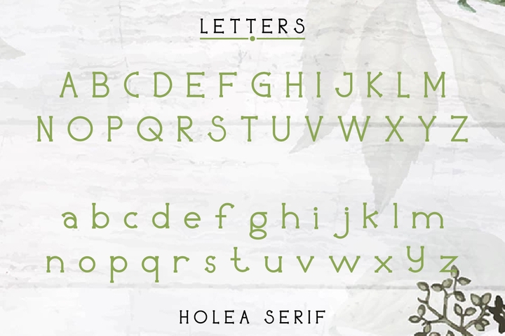 Example font Holea #2